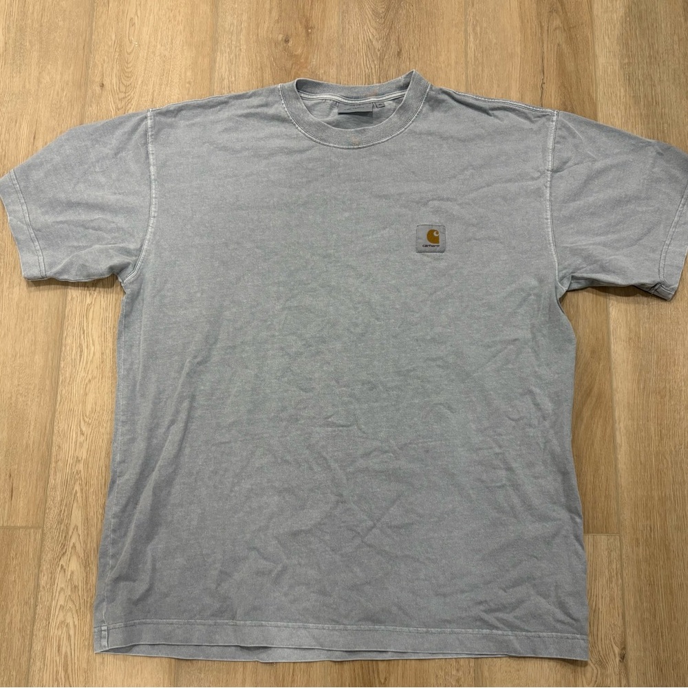 Carhartt WIP, Men's Short Sleeve, Gray Tee Size XL